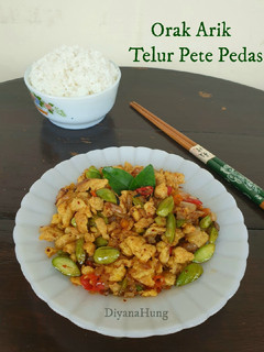 Foto resep Orak Arik Telur Pete Pedas