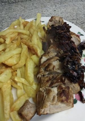 Foto principal de 🐷 Solomillo de cerdo con cebolla caramelizada
