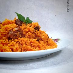 A picture of Persian Turkmen Chekderme (Turkmen Meat and Rice).