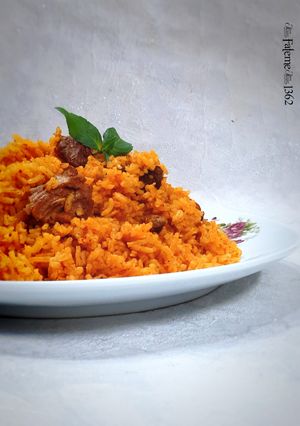 A picture of Persian Turkmen Chekderme (Turkmen Meat and Rice).