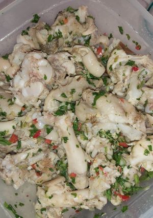 A picture of Pig foot trotters a la vinagrette.