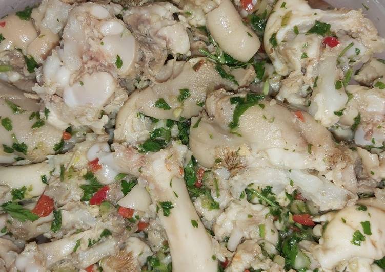 Pig foot trotters a la vinagrette Pig foot trotters a la vinagrette