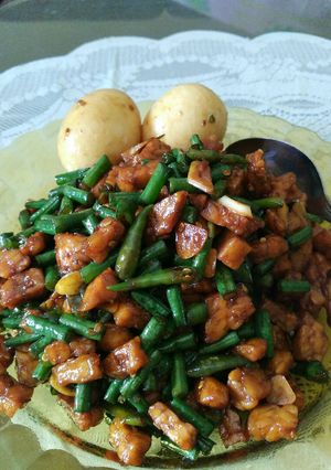 Foto resep Tempe pedas ala nasi bungkus