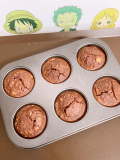 A picture of Banana Chocolate High-Protein Muffins 🍰.