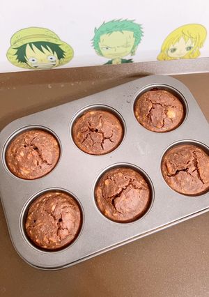 A picture of Banana Chocolate High-Protein Muffins 🍰.