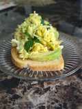 Fluffy Broccoli Slaw Omelette