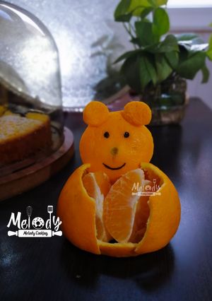 عکسی از دستور دیزایین میوه پرتقال🐻🍊