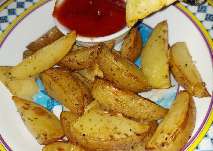 Resep #17 Potato Wedges Teflon, Bikin Ngiler