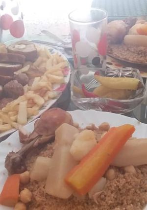 A picture of Traditional Skikda Maghlout (Barley Couscous).