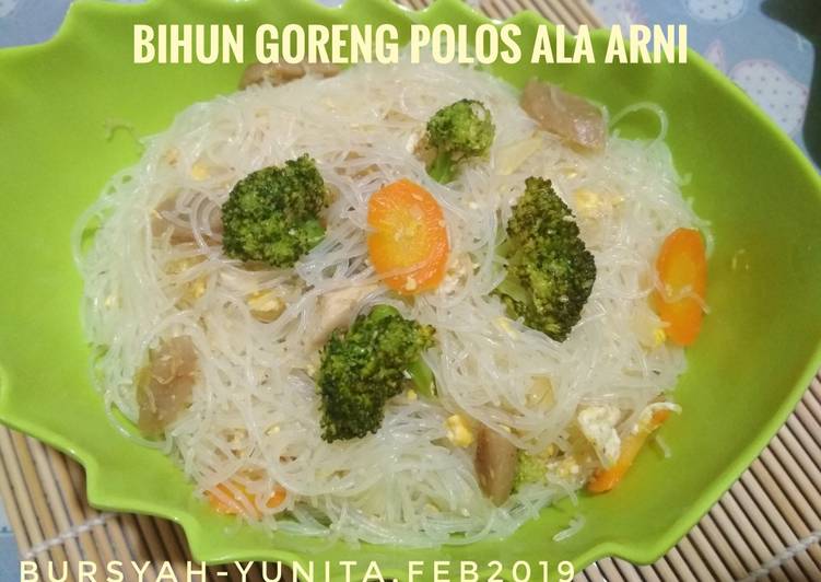 Bihun Goreng Polos ala Arni