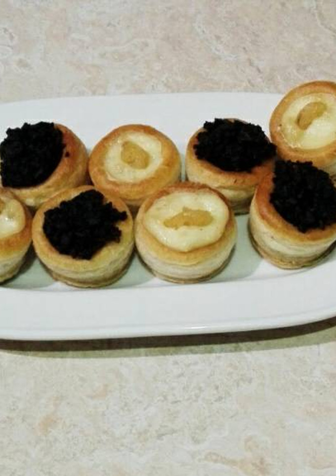 Una foto de Volovanes rellenos