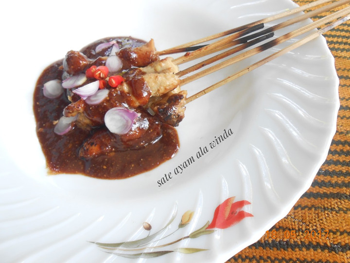 Resep: Sate ayam bumbu kacang mix kecap Untuk Pemula