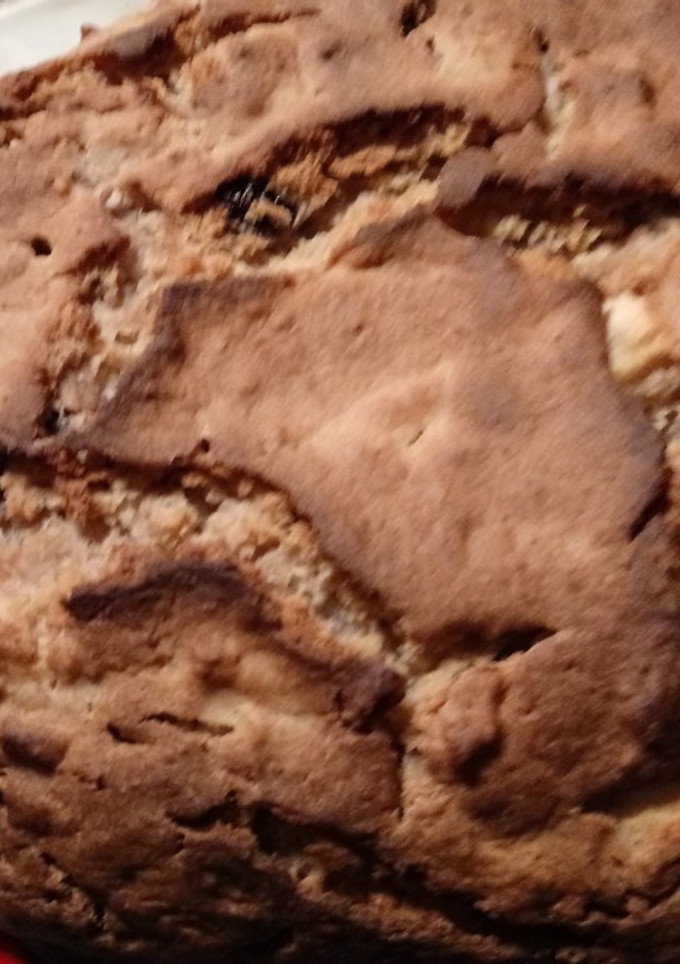 Una foto de Budín de manzana y canela