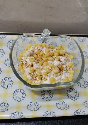 A picture of Crunchy Boondi raita.