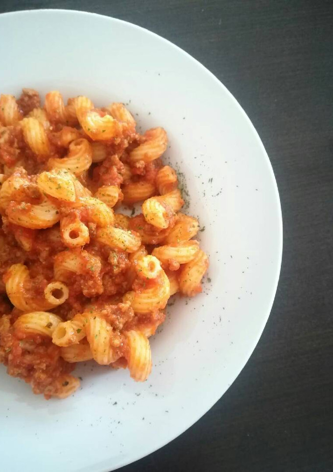 Una foto de Pasta con salsa "quesoñesa"🍝🌞 (especial niños)