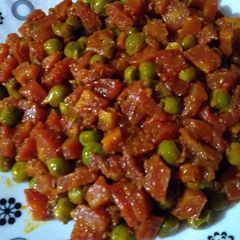 Carrot with peas A picture of Carrot with peas.