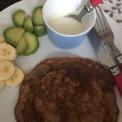 A picture of My chocolate pan cake.