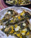 Tarta con espinacas