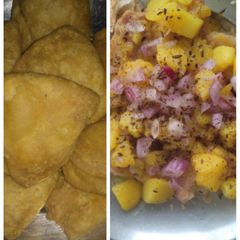 Aloo kachori A picture of Aloo kachori.
