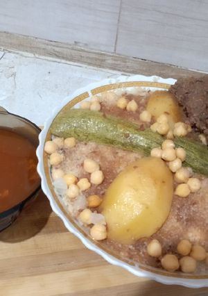صورة لوصفة بربوشة نتاع لعراس برقبة الخروف