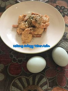 Foto resep Udang Crispy Telur Asin