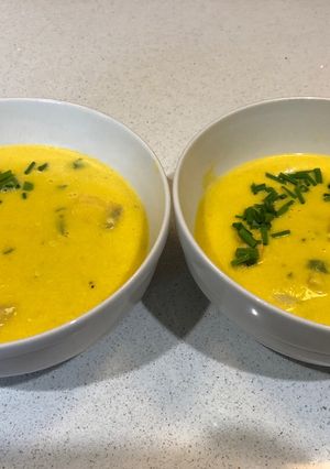 A picture of Seafood chowder.