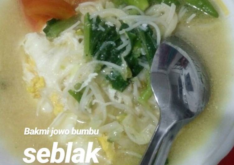 makanan Bakmi Jawa bumbu Seblak Jadi, tidak cukup satu