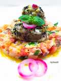 Coda di rospo con panzanella a modo mio