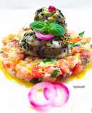 Coda di rospo con panzanella a modo mio