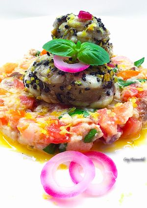 Foto di Coda di rospo con panzanella a modo mio