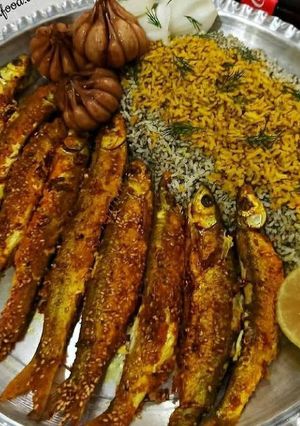 عکسی از دستور ماهی پلو