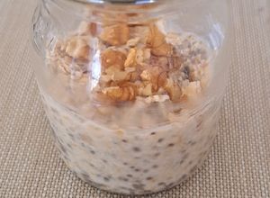 Una foto de Overnight oats con opción vegana 💚