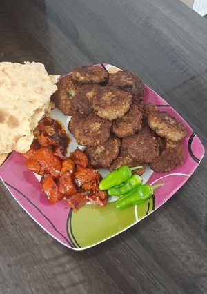 عکسی از دستور شامی با گوشت شتر وطعم جعفری