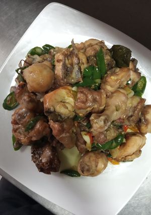 Foto resep Oseng Ayam cabai ijo pedas gurih