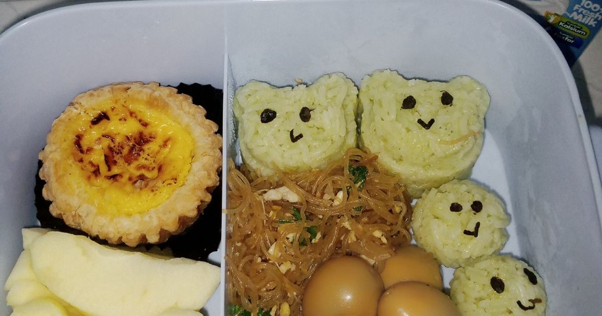 Nasi Lemak Pandan Malaysia bekal buat anak TK