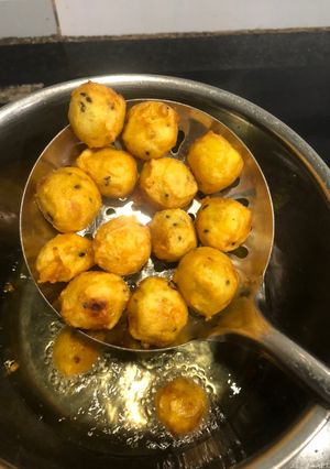 Hình của món Khai lang viên chiên giòn.
