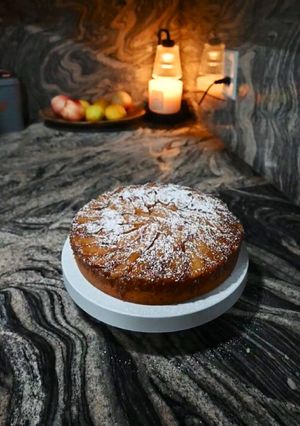 A picture of Nectarine Upside Down Cake.