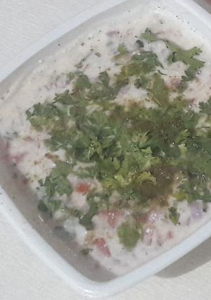 A picture of Refreshing vegetable raita.