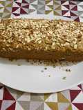 Panque de plátano dominico con nuez y avena