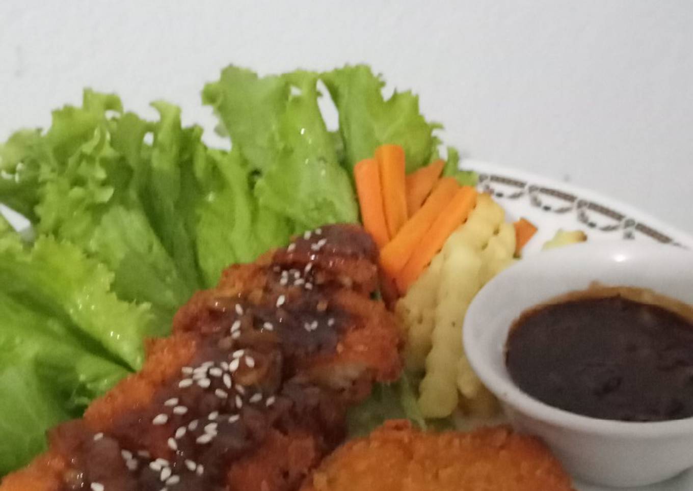 Chiken katsu saus teriyaki rumahan