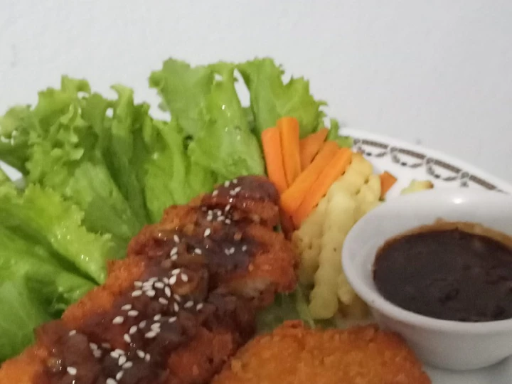 Cara Gampang Membikin Resep Chiken katsu saus teriyaki rumahan yang Bikin Ngiler Anti Ribet, Menggugah Selera
