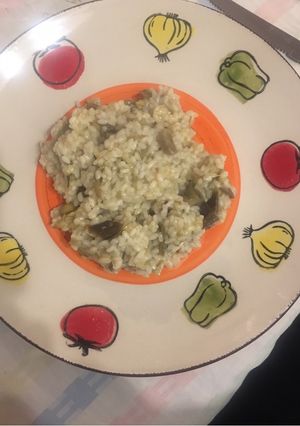 Foto di Risotto con carciofi e porro