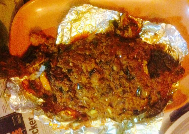 Easy Cheap Dinner Meen pollichathu (fish roasted in spices)