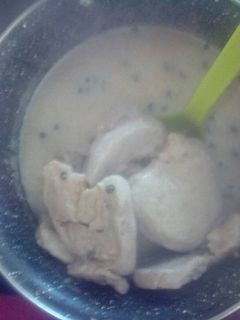 Una foto de Solomillo en salsa de pimienta verde