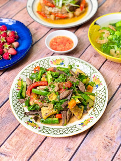Hình của món Lòng Heo Xào Thập Cẩm.
