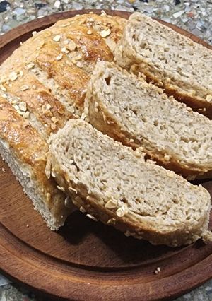 Una foto de Pan súper tierno de manteca con avena, miel y salvado