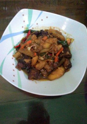 Foto resep Ayam goreng mentega kombinasi
