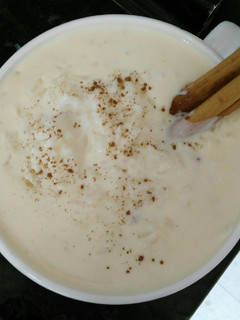 Una foto de Arroz con leche y nata