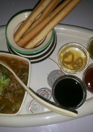 A picture of Manchau soup.