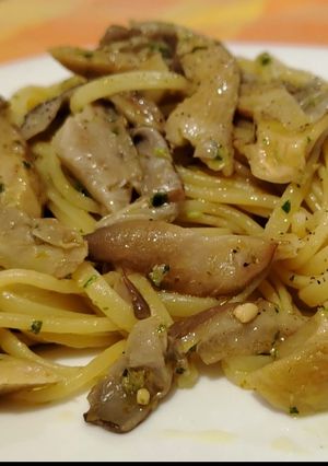 Foto di Linguine con Funghi Pleurotus